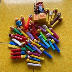 Assorted Character Candy Dispensers - Multicolor PEZ + PEZ auto dispenser